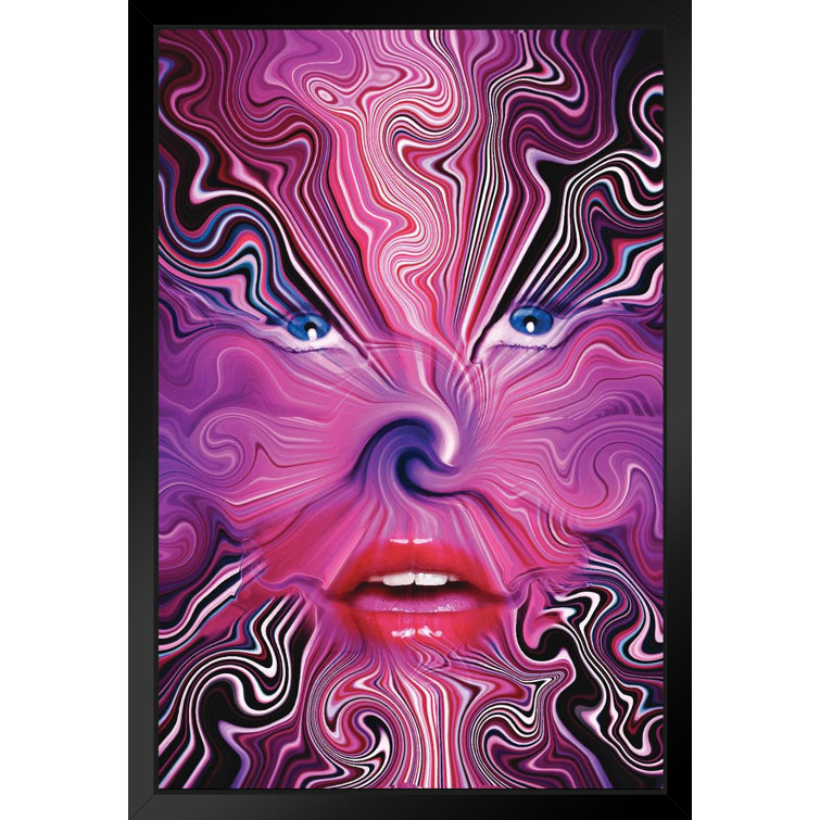 Psychedelic discount framed art